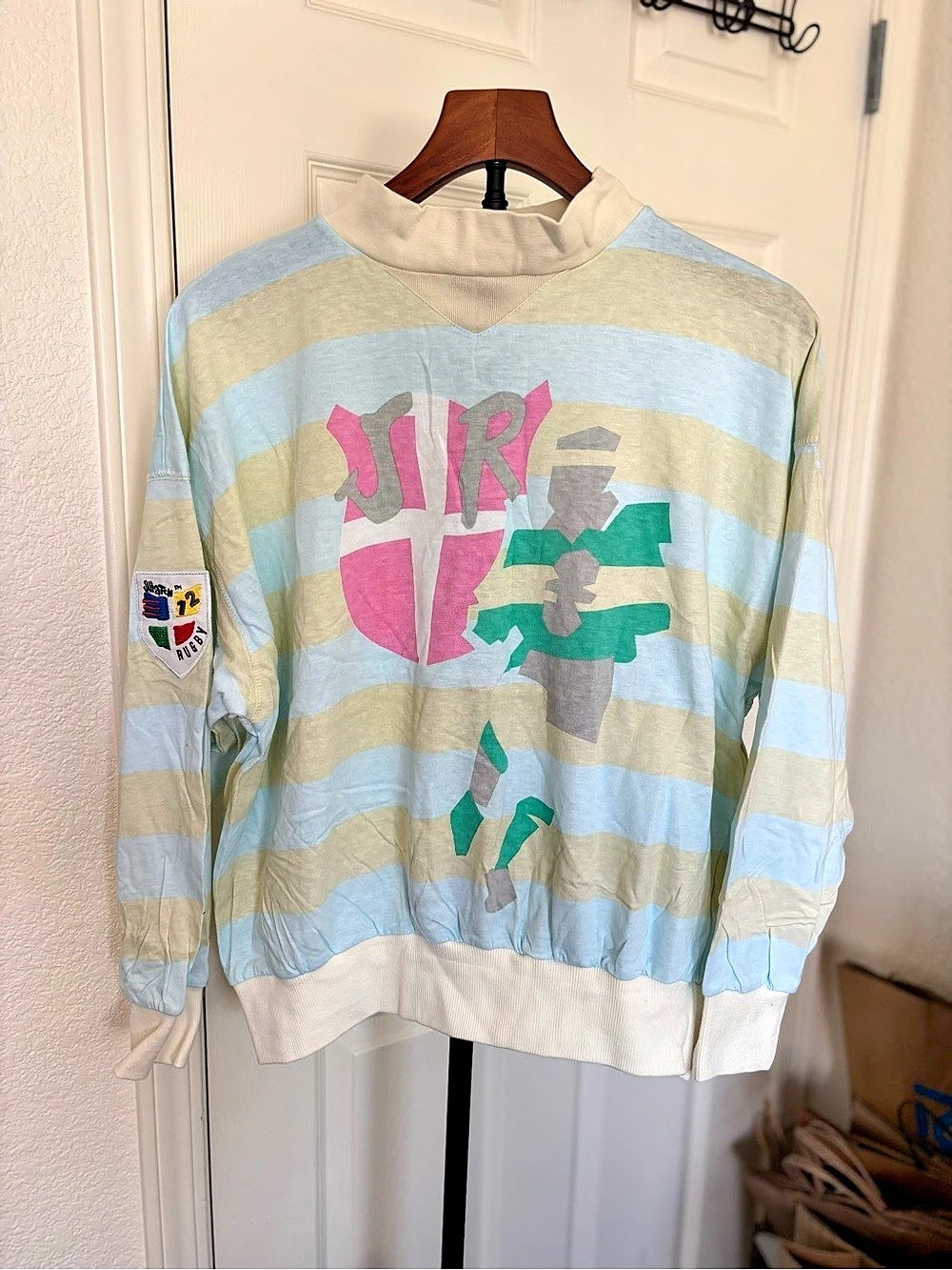 Swatch Vintage Swatch Rugby Sweatshirt Vintage Rugby Sweatshirt Blue & Cream